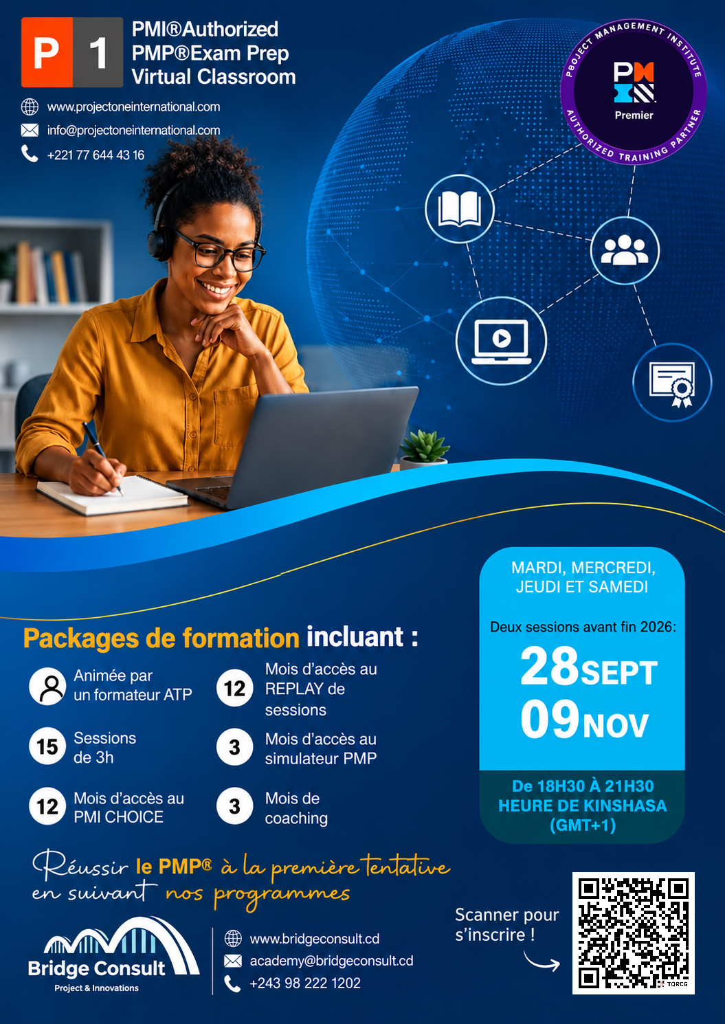 Affiche de la formation Programme de préparation à la certification "PMI® Authorized / PMP® Exam Prep"